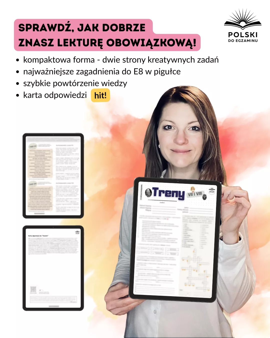 Treny VII i VIII Jana Kochanowskiego – Karta pracy do egzaminu ósmoklasisty - obrazek 2